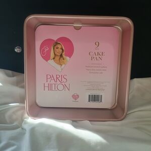 New Paris Hilton Elegant Rose Gold 9"  Reusable Heavy Duty Non-stick Cake Pan